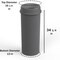Regal Altair 22 Gallon Round Plastic Gray Wastebasket with Funnel-Top Lid, Heavy-Duty HDPE ZR-TC-500-22RND-GRY+LD-510 - alternate 5