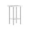 Flash Furniture Reese 24x18 Portable Work Table, Stainless Steel Top Shelf and Adjstbl Glvnzd Steel Undershelf NH-WT-2418-GG - alternate 1