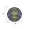 Homeroots 8' Purple Lilac And Lavender Round Striped Washable Indoor Outdoor Area Rug 577994 - alternate 6