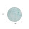 Homeroots 8' Aqua Teal Blue And Ivory Round Floral Washable Indoor Outdoor Area Rug 583096 - alternate 6