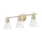 Z-Lite Belle 3-Light Vanity, 24 in W, Modern Gold 7519-3V-MGLD - alternate 6