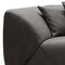 Homeroots 126" Dark Gray Nubuck Leather Sofa 719402 - alternate 5