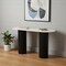 Homeroots 52" White and Black Genuine Marble and Solid Wood Oval Double Pedestal Console Table 668870 - alternate 8