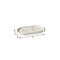 Homeroots 7in White And Gold Resin Handmade Oval Trinket Tray 723724 - alternate 3