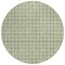 Homeroots 8' Green And Ivory Round Geometric Washable Indoor Outdoor Area Rug 595549 - alternate 6