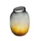Homeroots 11" Charcoal And Orange Ombre Round Glass Table Vase 574234 - alternate 9