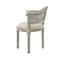 Homeroots 24" Cream And Beige Linen Arm Chair 533998 - alternate 8