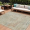 Homeroots 9' X 12' Tan And Beige Medallion Washable Indoor Outdoor Area Rug 615750 - alternate 1