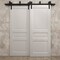 Sartodoors Sliding Closet Barn Bypass Doors 84 x 80 inches, Ego 5012 Painted White Oak, Modern 8ft Rails Hard EGO5012BBB-PWO-84 - alternate 5
