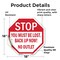 Signmission Stop You Must Be Lost. Back Up Now!, 18 Inch X 18 Inch, Vinyl Decal OC-D-18-84 - alternate 4