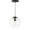 Jonathan Y Bleecker 7.75" Metal/Glass Globe LED Pendant, Clear/Oil Rubbed Bronze JYL9528D - alternate 8