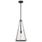Nuvo Valentine, Medium Pendant, Black Finish, Hammered Glass 60/8256 - alternate 5