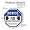 Signmission Notice No Admittance Employees Only, 18 inch X 18 inch, Vinyl Decal, 2PK OC-D-2PACK-18-52 - alternate 3