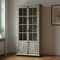 Homeroots 48in Antiqued White Solid Wood Frame China Cabinet With Four Shelves 489023 - alternate 3