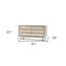 Homeroots 61" Natural Solid Wood Six Drawer Double Dresser 518619 - alternate 7