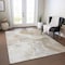 Homeroots 9' X 12' Ivory And Beige Abstract Washable Indoor Outdoor Area Rug 617636 - alternate 5