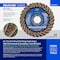 Pferd PFERD Flap Disc, PVL-R, POLIVLIES CURVE, 4-1/2in x 7/8, Coarse, Aluminum oxide 45920 - alternate 10