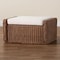 Bali & Pari Derris Bohemian Peanut Brown Braided Rattan Footstool 256-14076-ZORO - alternate 7