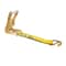 Tie 4 Safe 2'' x 12'' Fixed End w/ Ratchet and Wire J Hook. WLL: 3,333 LBS Yellow RT04CK-501S-WH05-Y-C-1 - alternate 1