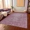 Homeroots 8' X 10' Merlot Oriental Washable Indoor Outdoor Area Rug 607551 - alternate 7