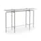 Homeroots 49" White and Brass Genuine Marble and Iron Distressed Six Leg Console Table 380223 - alternate 6