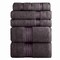 Lavish Home Bathroom Towels Set, Bathroom Accessories, Charcoal, Set of 6 67-0016-CH - alternate 1