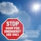 Signmission Stop Door for Emergency Use Only, 6 inch X 6 inch, Plastic Sign, 2PK OC-P-2PACK-6-279 - alternate 5
