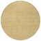 Homeroots 8' Gold And Ivory Round Geometric Washable Indoor Outdoor Area Rug 602373 - alternate 9