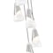 Z-Lite Aimie 5-Light Chandelier, 12 in W x 13 in H, Brushed Nickel 828P6-5R-BN - alternate 3