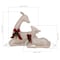 Sunjoy 2-Piece Christmas Lighted Lying Deer, 3D Tinsel Santa Lying Deer Outdoor Garden D116902100 - alternate 6