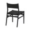 Armen Living Erie Black Woven Paper Cord and Wood Dining Chairs - Set of 2 LCERSIBLK - alternate 6