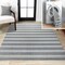 Jonathan Y Fawning Two-Tone Striped Classic Low-Pile Machine-Washable Cream/Dark Gray 3 ft. x 5 ft. Area Rug WSH304A-3 - alternate 1