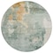 Homeroots 8' Blue Copper And Gray Round Abstract Washable Indoor Outdoor Area Rug 605496 - alternate 7
