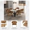Leisuremod Bella Collection Modern Dining Chair in Brown, 2PK BC21BR2 - alternate 9