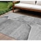 Homeroots 10' X 14' Gray Silver And Charcoal Floral Washable Indoor Outdoor Area Rug 582253 - alternate 1