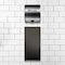 5Seconds Brand Wall Guard for Hand Dryer, Stainless Steel Wall Splash Guard, Adhesive Tape Strips, Black 111998 - alternate 3