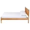 Baxton Studio Malaya Modern Oak Brown Wood Queen Platform Bed with Scalloped Edges 256-14018-ZORO - alternate 7