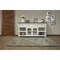 Homeroots 70" Ivory Solid Wood Open shelving Distressed TV Stand 528760 - alternate 4