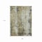 Homeroots 9' X 12' Pewter And Ivory Abstract Washable Indoor Outdoor Area Rug 616188 - alternate 4