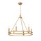 Z-Lite Dennison 6-Light Chandelier, 27.5 in W, Signature Brass 4005-6SBR - alternate 1