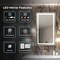 Fab Glass And Mirror LED Mirror 40x32inches, Led Bathroom Mirror with Lights Front and Backlit Anti-Fog Memory Brig HC40X32 - alternate 2