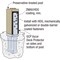 Simpson Strong-Tie Simpson Strong-Tie 8.69 in. H X 3.56 in. W 12 Ga. Hot Dip Galvanized Column Base CBSQ46-SDS2HDG - alternate 4