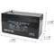 Upg 12V 1.3Ah Faston F1 Sealed Lead Acid AGM Battery for Alarm System, Emergency Lighting UB1213 - alternate 5