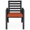 Leisuremod Chelsea Aluminum Outdoor Dining Table With 8 Chairs and Cushions, Orange CC20-T63BL-OR6 - alternate 7