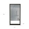 Homeroots 18" Black Wood Floating Single Door Bathroom Vanity And Medicine Cabinet With Mirror 543600 - alternate 4