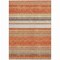 Homeroots 9' X 12' Coral Ivory And Gray Striped Washable Indoor Outdoor Area Rug 614807 - alternate 7