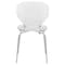 Leisuremod Modern Oyster Transparent Side Chair, Clear, 4PK OC17CL4 - alternate 9