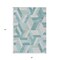 Homeroots 3' X 5' Teal Blue Geometric Washable Indoor Outdoor Area Rug 608070 - alternate 7