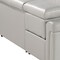 Homeroots Light Gray Italian Leather Power Reclining U Shaped Eight Piece Corner Sectional With Console 634665 - alternate 8