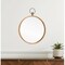 Homeroots 30" Bronze Round Metal Framed Accent Mirror 574041 - alternate 1